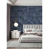 Katie Hunt Royal Blue Petals Wall Mural