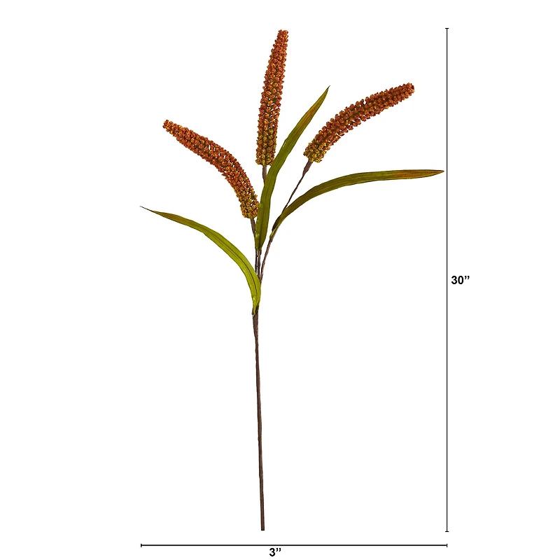 30" Orange Sorghum Harvest Spray, 12ct.