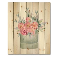 Designart - Gift Box With Pink Roses