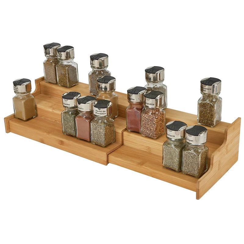 Kitchen Details Bamboo Expandable Spice Rack