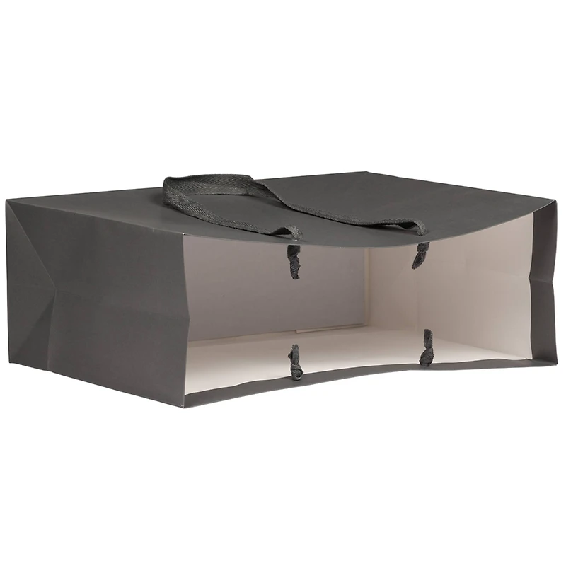 JAM Paper 16" Matte Gray Heavy Duty Gift Bags, 3ct.