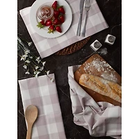 DII® Dusty Lilac Buffalo Check Dish Towels, 3ct.