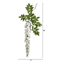 Wisteria Artificial Flower Stem, 8ct.