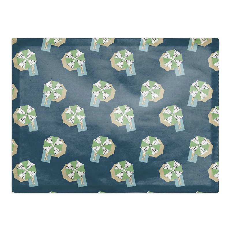 Umbrella Pattern Cotton Twill Placemat