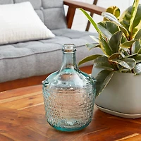 12" Clear Glass Farmhouse Vase