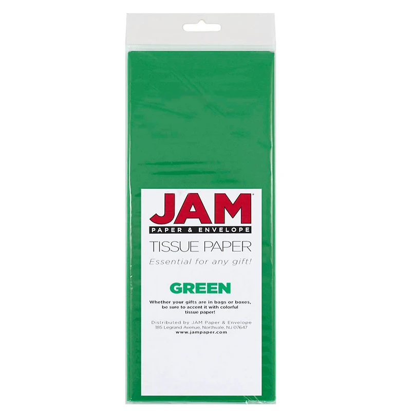 JAM Paper Green Tissue Paper, 30ct.