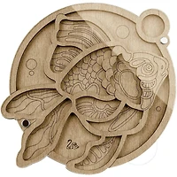 Wonderland Crafts 5.75" Fish Bead Organizer with Transparent Cover