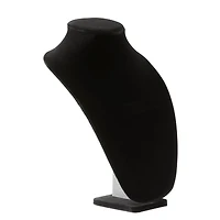 12" Black Velvet 3D Necklace Stand by Bead Landing™