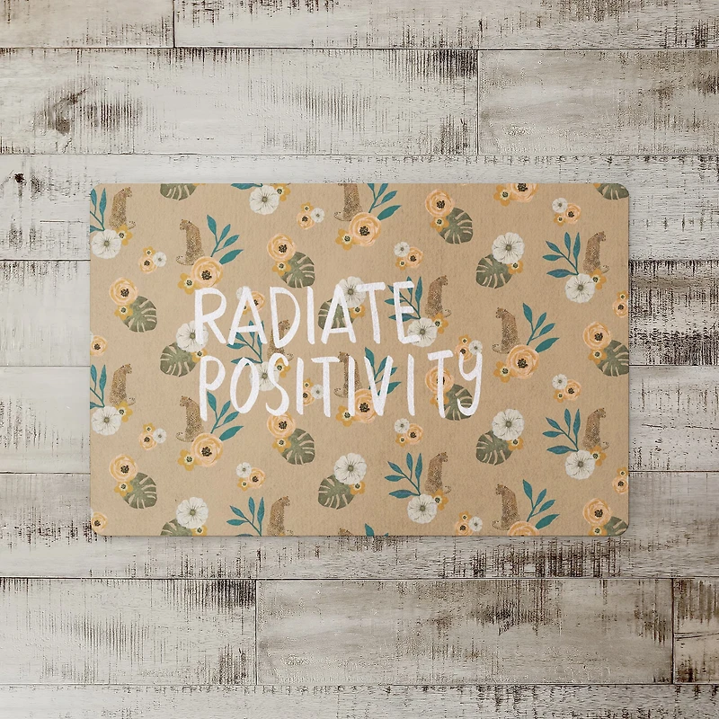 Radiate Positivity Tropical Jag Floor Mat