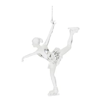 Clear Acrylic Ice Skater Ornaments, 4ct.