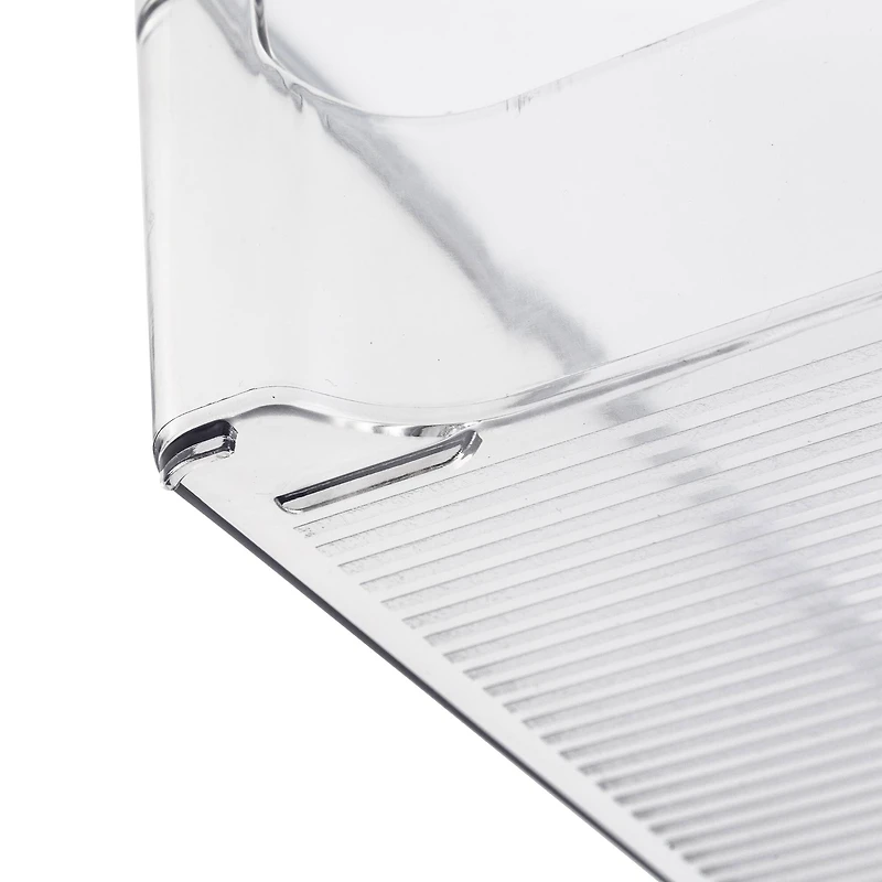 Honey Can Do Clear BPA-Free Stackable Refrigerator Organizer Storage Bins Set