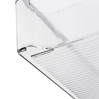 Honey Can Do Clear BPA-Free Stackable Refrigerator Organizer Storage Bins Set