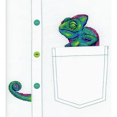 MP Studia Curious Chameleon Cross Stitch Kit