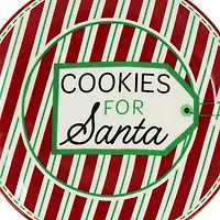 8.5" Red & White Cookies for Santa Ceramic Plate by Ashland®