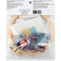6" Cat with Bubbly Punch Needle Kit with Hoop by Loops & Threads®