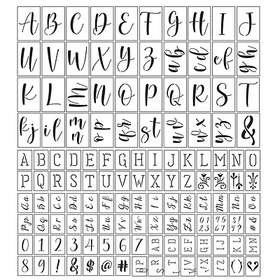 Mixed Font Alphabet Stencils by Craft Smart®