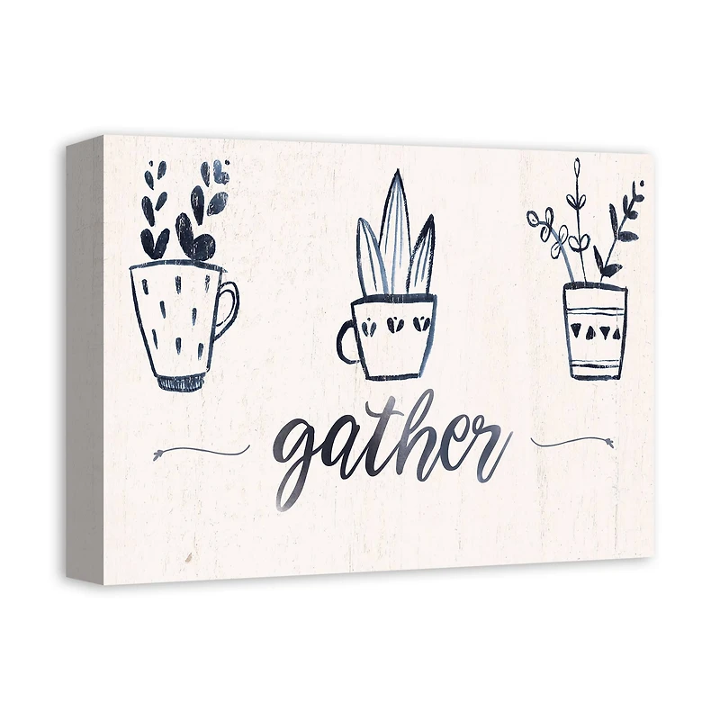 Gather 14" x 11" Canvas Wall Art