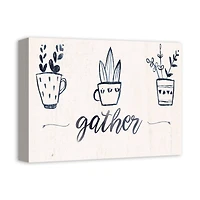 Gather 14" x 11" Canvas Wall Art