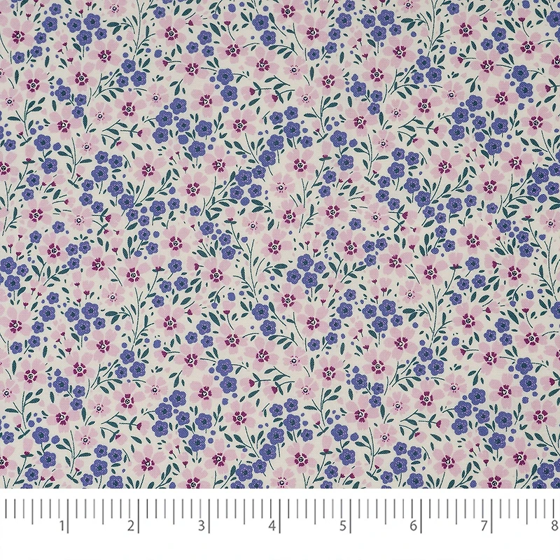 SINGER Spring Floral Packed Cotton Fabric