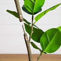 7ft. Artificial Curved Trunk Audrey Ficus Tree