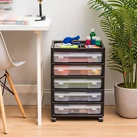 IRIS Black 5-Case Scrapbook Cart