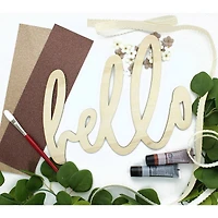 Leisure Arts® 12" Hello Wood Word