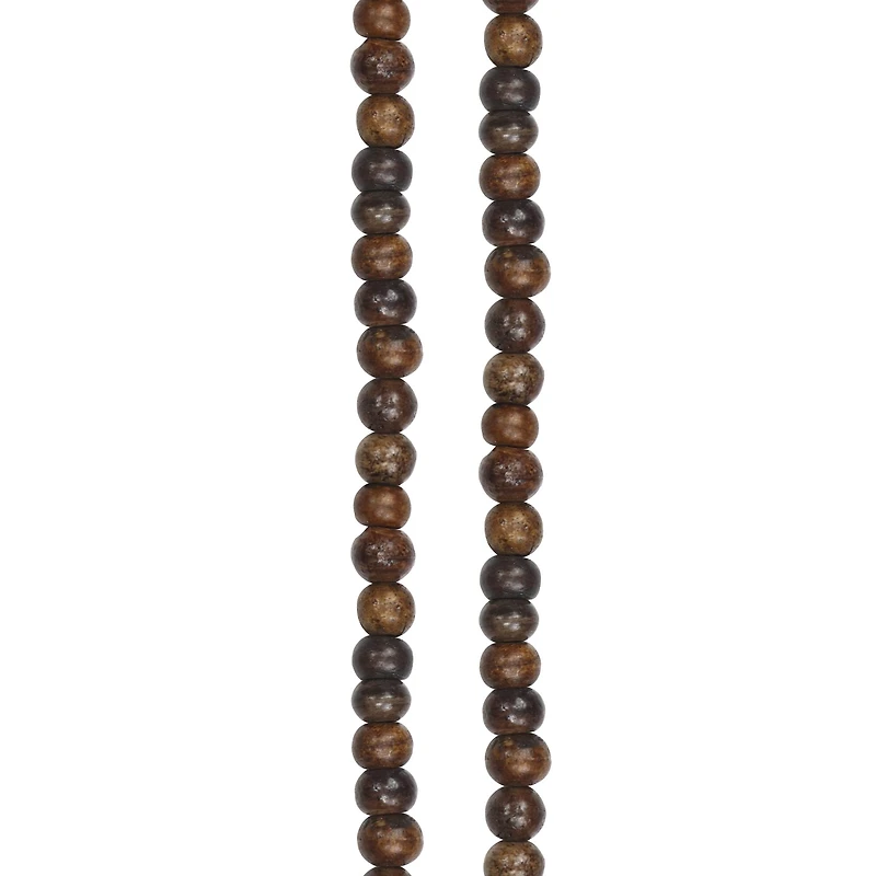 Brown Bone Round Beads by Bead Landing®
