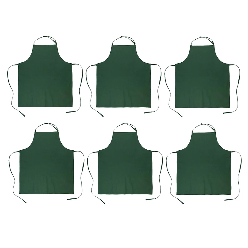 DII® Dark Green Chef Aprons, 6ct.