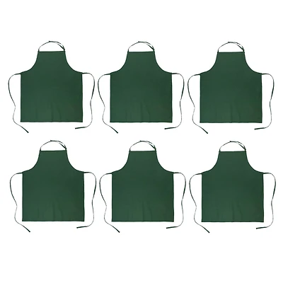 DII® Dark Green Chef Aprons, 6ct.