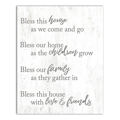 Bless This House 16" x 20" Canvas Wall Art