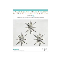 26" Black & White Checker Starburst Foil Balloons, 3ct. by Celebrate It™