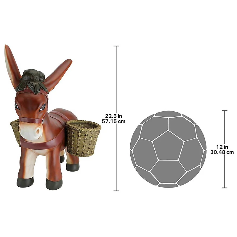 Design Toscano® 23" Pancho the Burro Planter Sculpture
