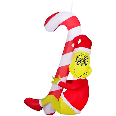 4.5ft. Airblown® Inflatable Christmas Hanging Grinch with Candy Cane