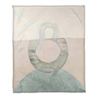 Chic Urban Abstract IV 50" x 60" Coral Fleece Blanket