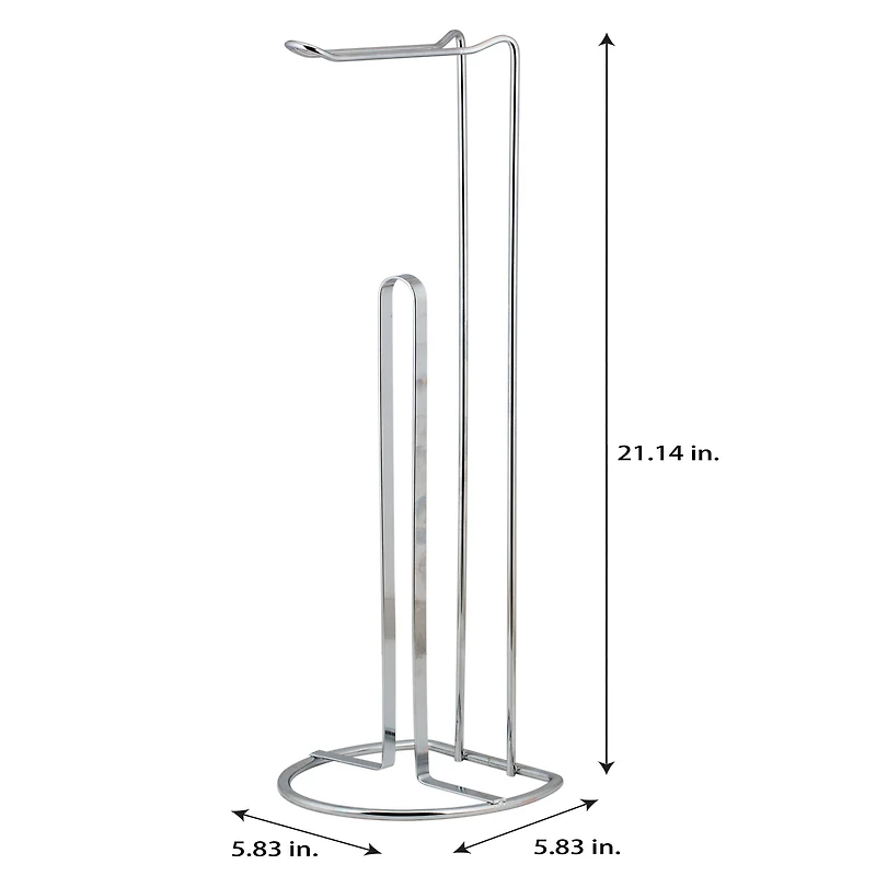 Bath Bliss Chrome Toilet Paper Reserve & Dispenser