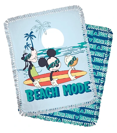 Disney® Mickey & Friends Beach Mode No Sew Fleece Throw Kit