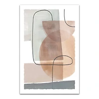 Mid Mod Abstract 20" x 30" Canvas Wall Art