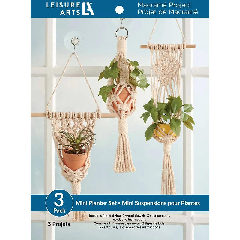 Leisure Arts® Mini Planter Macramé Kit