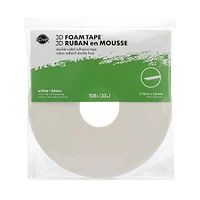 iCraft White 3D Foam Tape™ Jumbo Roll, 108ft.