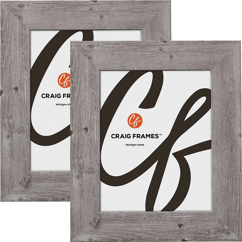 Pack: Craig Frames American Barn Light Gray Picture Frame