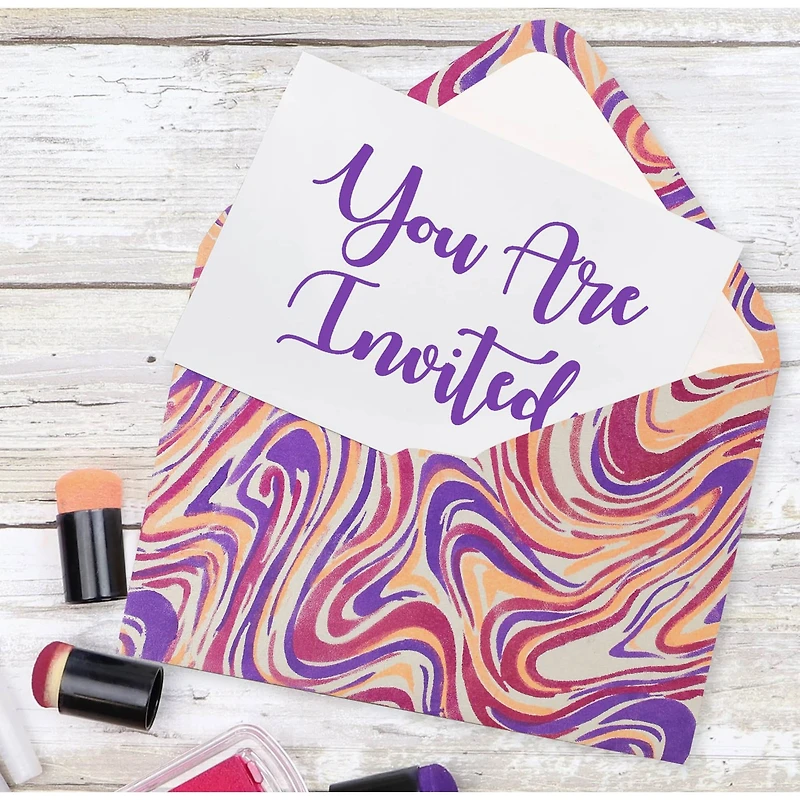 PA Essentials 6'' x 6'' Marbling Layer Pack Stencil Set, 3ct.