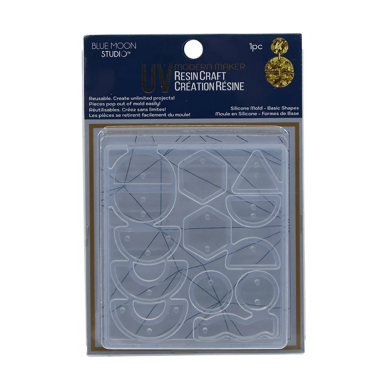 Blue Moon Studio™ UV Resin Craft Basic Shapes Silicone Mold