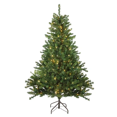 6ft. Pre-Lit Canadian Pine Artificial Christmas Tree , Clear LED Lights