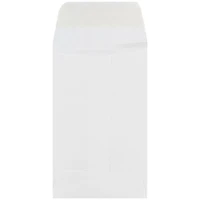 JAM Paper 2.25" x 3.5" White Coin Envelopes
