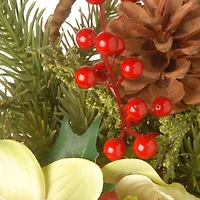 11" Cymbidium Flower Wall Basket