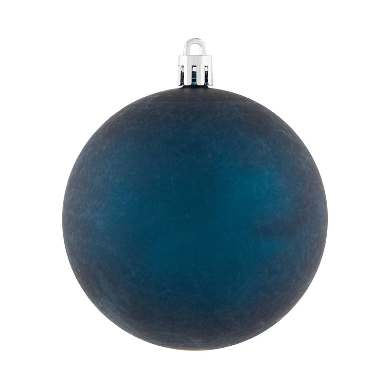 32ct. 3.25" 2-Finish Sapphire Blue Shatterproof Ball Ornaments