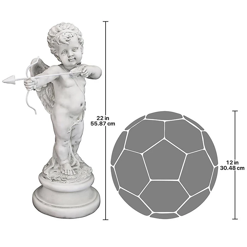 Design Toscano 22" Cupid Message of Love Statue