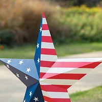 Glitzhome® 30.75" Metal Patriotic Yard Stake Décor