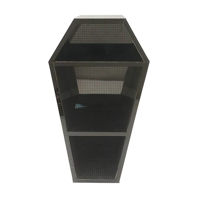 16" Black Disco Coffin Tabletop Shelf by Ashland®