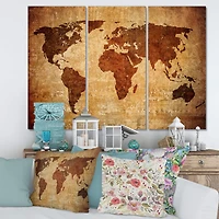 Designart - Ancient Map of The World XI